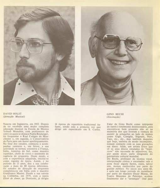 <span><p>Programa da produ��o “Lucia de Lammermoor” do TNSC, 1981-1982 e bilhete para a sess�o da tarde ? 31/1/1982.</p></span>