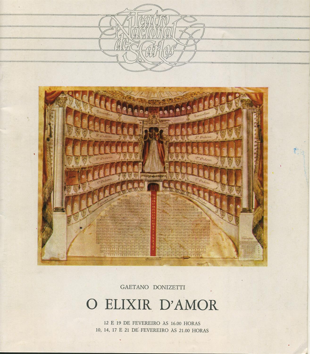 <span><p>Programa “Elixir de Amor”, 1984. Inclui programa de confer�ncias e bilhetes para a noite de 14/2/1984.</p></span>