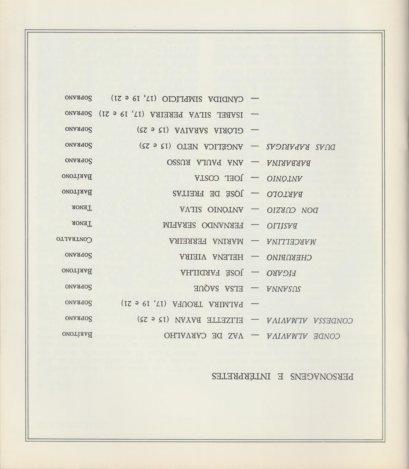 <span><p>Programa da �pera "As bodas de F�garo". Digitaliza��o da capa e da ficha t�cnica do espect�culo (3 p�ginas).</p></span>
