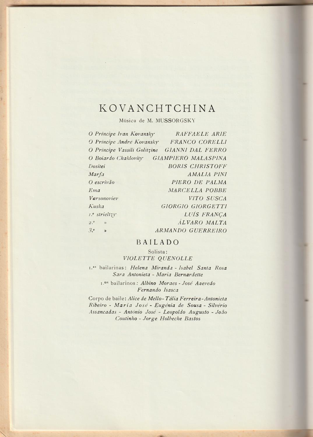 <span><p>Programa impresso em papel e vendido ao p�blico no espect�culo da temporada de 1957 do TNSC, da �pera Kovanchtchina.</p></span>