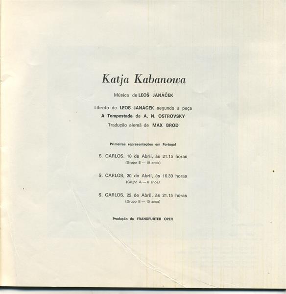 <span><p>Programa da r�cita Katja Kabanowa, no TNSC a 18, 20 e 22 abril 1975.</p></span>