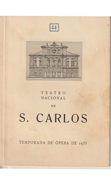 <span><p>Programa impresso em papel e vendido ao p�blico no espect�culo "Sim�o Boccanegra" da temporada de 1955 no TNSC. Inclui p�gina com bilhete agrafado. Apenas foram digitalizadas a capa, p�gina com ficha art�stica e p�gina com bilhete agrafado.</p></span>