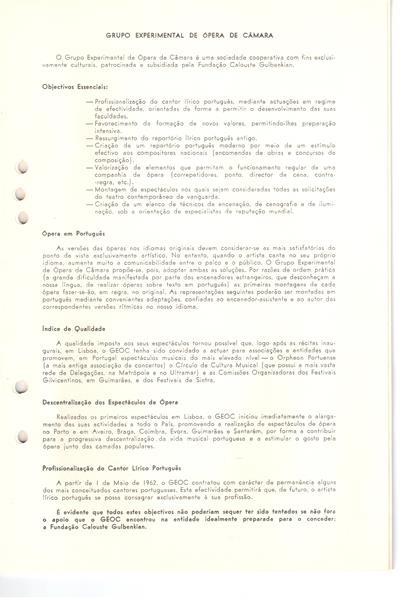 <span><p>Libreto e programa referente �s pe�as "Bastien und Bastienne", de Mozart, "O Mestre de Capela", de Cimarosa, e Paris, "� nous deux!, de Jean Fran�ais, apresentados pelo Grupo Experimental de �pera de C�mara, no Teatro da Trindade.</p><p><span>Cr�ditos: Altura: 23,5 cm
Largura: 14,5 cm</span></p></span>