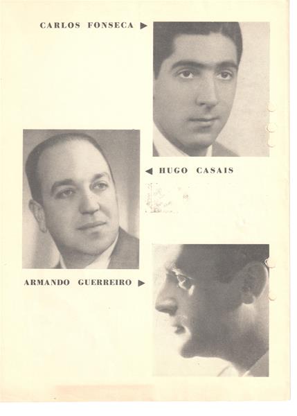 <span><p>Libreto da representa��o das pe�as das pe�as "La Serva Padrona", de Pergolesi, e de "Arlechino", de Busoni, pelo Grupo Experimental da �pera de C�mara, no Tivoli, em Dezembro de 1961.</p></span>