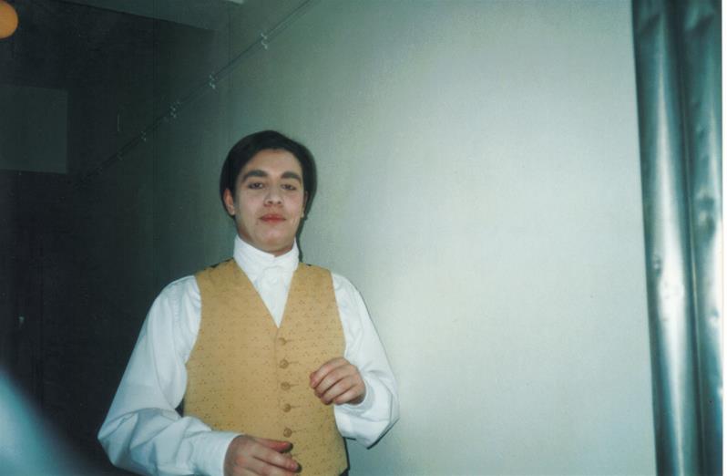 <span><p>Cantor nos bastidores</p></span>