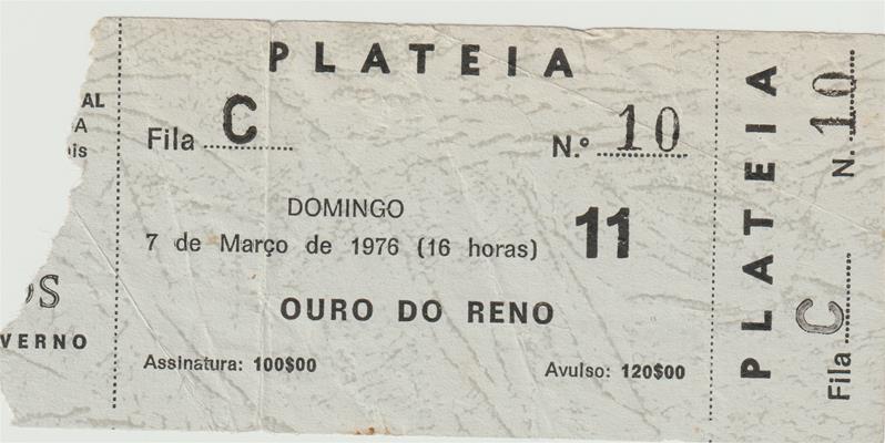 <span><p>Programas de sala da grande produ��o “Der Ring des Nibelungen ? Das Rheingold / O anel do Nibelungo ? O ouro do Reno”, que corresponde ao pr�logo. Inclui um bilhete da r�cita de 7 de mar�o de 1976 no TNSC para plateia (fila C, n.�10) ? 16h (matin� de domingo) e duas folhas de papel impresso a preto e branco alusivas ao Ciclo de Confer�ncias sobre Wagner e a Tetralogia de 26 de fevereiro a 2 de abril no TNSC.</p></span>