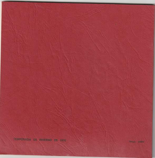 <span><p>Programas de sala da grande produ��o “Der Ring des Nibelungen ? Die Walk�re / O anel do Nibelungo ? A Valqu�ria ”, que corresponde � primeira parte. Inclui um bilhete da r�cita de 12 de mar�o de 1976 no TNSC para plateia (fila E, n.�12) ? 20h e um bilhete da r�cita de 8 de abril de 1976? s.l para plateia (fila L, n.�19) ? 20h.</p></span>