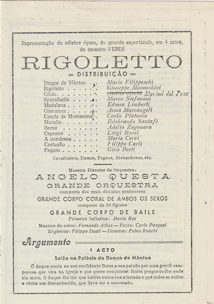 <span><p>Programa da �pera “Rigoletto”</p></span>