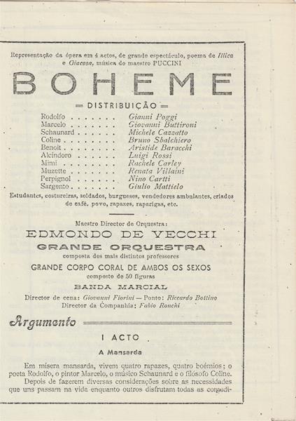 <span><p>Programa da �pera “Boh�me”</p></span>