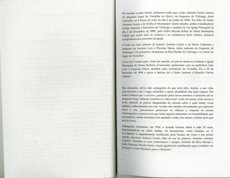 <span><p>Artigo sobre soldado na Grande Guerra, da familiar de Alfredo Marujo. Investiga��o realizada em Dezembro de 2014 que incidiu sobretudo em registos paroquiais na Torre do Tombo e Arquivos Municipais de VFX. A investiga��o integrou a exposi��o. Integra informa��o adicional no fim do documento.</p></span>