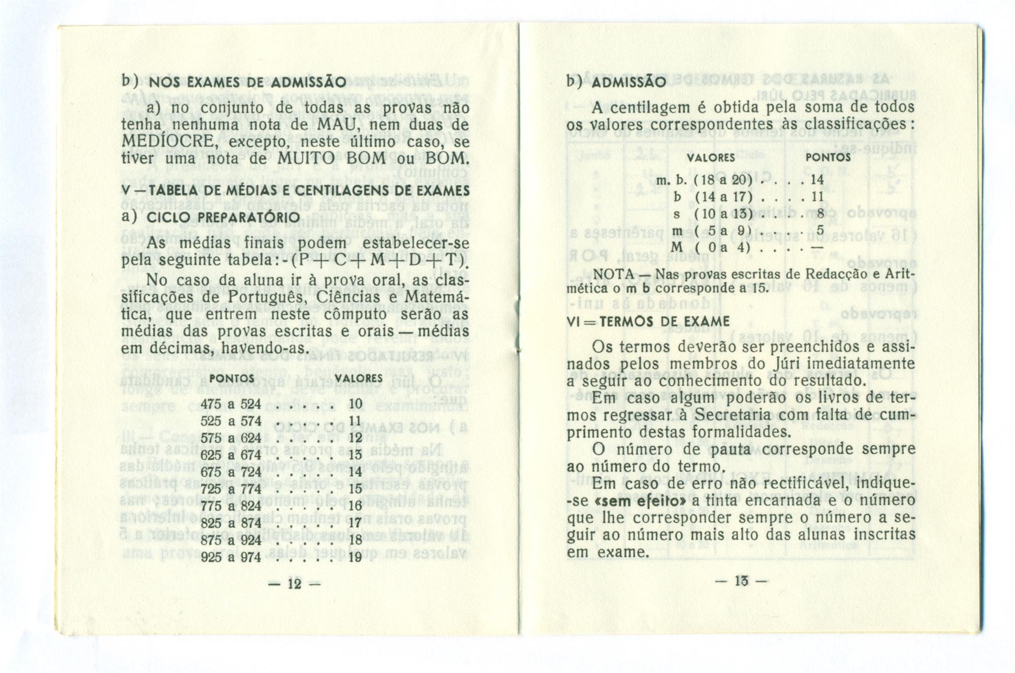 <span><p>Livro de instru��es de exame assinado pela professora D�lia Prado Coelho, da Escola T�cnica Elementar Marquesa de Alorna datado de 1961. Os exames foram marcados para os dias 26 e 27 de junho, 2, 16 e 17 de julho, todos na sala 5. S. & M. Lda.</p><p><span>Cr�ditos: Altura: 13,5cm 
Largura: 10,5cm (fechado) 20,5cm (aberto)</span></p></span>