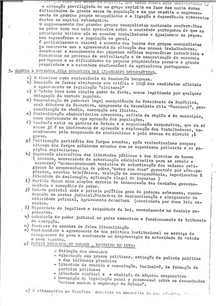 <span><p>Folheto de divulga��o interna (Agosto/Setembro de 1973) acerca da discuss�o interna sobre o programa da campanha eleitoral.</p></span>