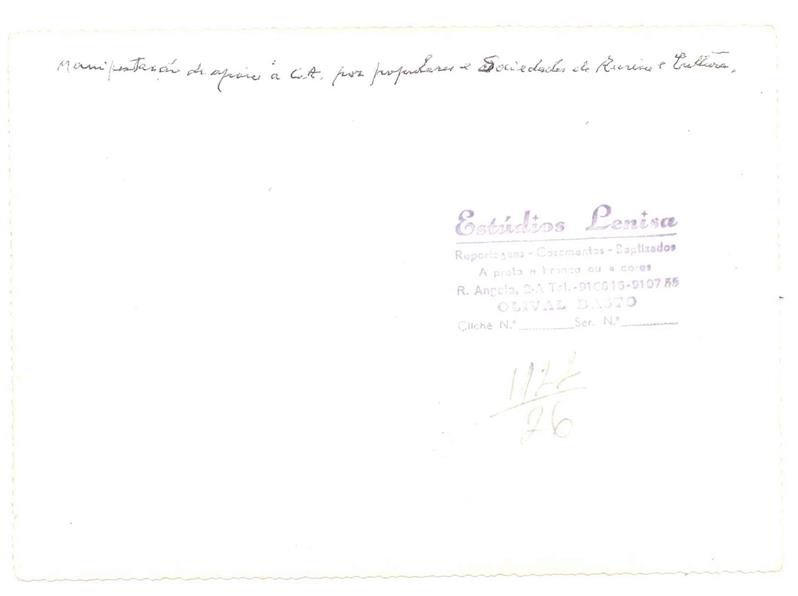 <span><p>Manifesta��o de apoio � C.A</p></span>