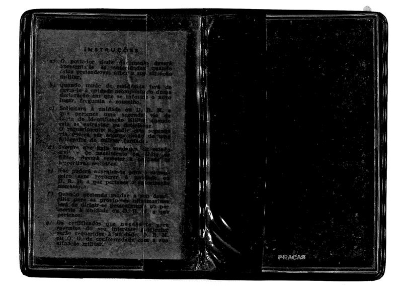 <span><p>Carta de Identifica��o Militar de Lu�s Alberto Pais Figueiredo.
Depois de sair da cadeia de Peniche em liberdade condicional foi transferido para Penamacor, em 5 de novembro de 1973.</p></span>