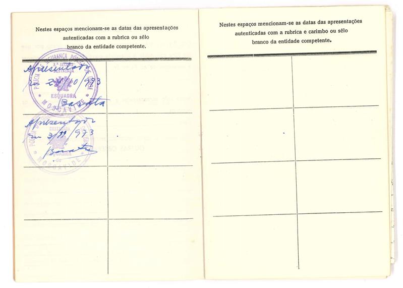 <span><p>Caderneta de liberdade condiciona de Lu�s Alberto Pais Figueiredol, datada de 22 de Outubro de 1973, que lhe foi passada � sa�da da cadeia do Forte de Peniche.</p></span>