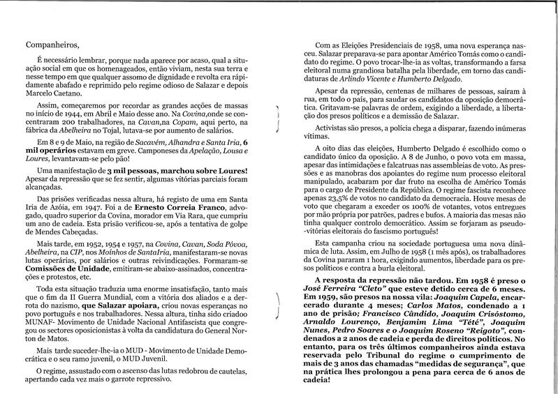 <span><p>Folheto de homenagem aos ex-presos pol�ticos anti-fascistas de Santa Iria da Az�ia, de 22 de Abril de 2012.</p></span>