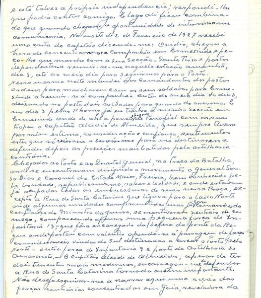 <span><p>Caderno de apontamentos - Movimento revolucion�rio do Porto de 3 de Fevereiro de 1927. Nota sobre as suas causas e motivos da sua derrota.</p></span>