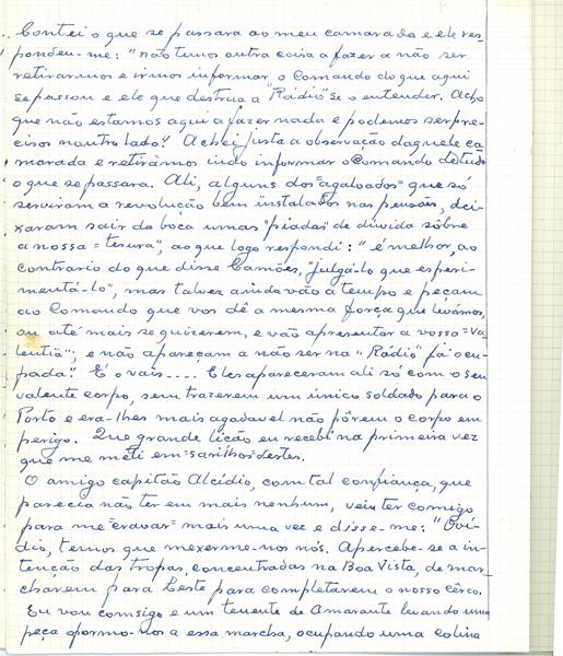 <span><p>Caderno de apontamentos - Movimento revolucion�rio do Porto de 3 de Fevereiro de 1927. Nota sobre as suas causas e motivos da sua derrota.</p></span>