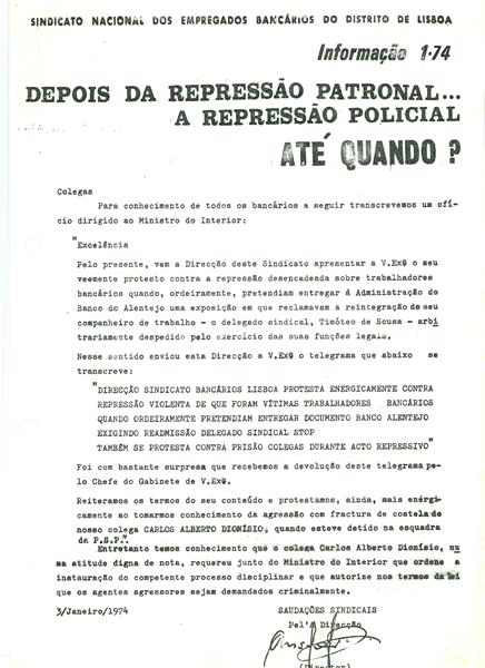 <span><p>V�rios recortes e not�cias relativos �s manifesta��es do sindicato dos banc�rios 18 de Junho de 1973.</p></span>