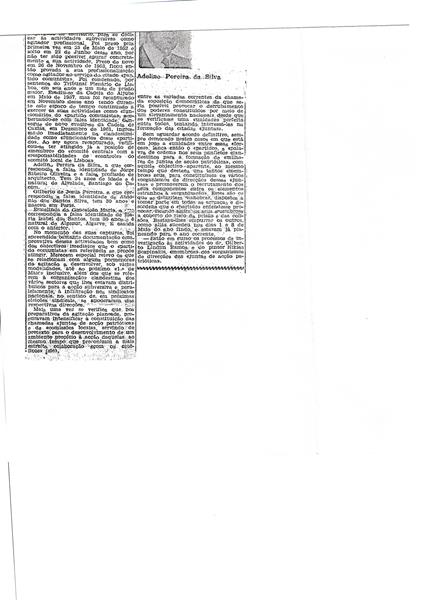 <span><p>Recortes de jornal referentes a Adelino Pereira da Silva e � esposa que tamb�m esteve presa numa outra ocasi�o.</p></span>