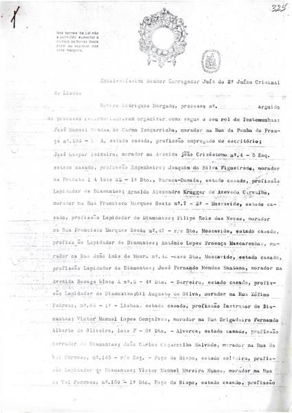 <span><p>Partes do processo de Raimundo Rodrigues Morgado. O processo est� incompleto e est� misturado com considera��es pr�pria do contribuinte. H� uma narra��o da pris�o do contribuinte.</p></span>