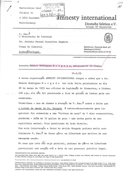 <span><p>Partes do processo de Raimundo Rodrigues Morgado. O processo est� incompleto e est� misturado com considera��es pr�pria do contribuinte. H� uma narra��o da pris�o do contribuinte.</p></span>