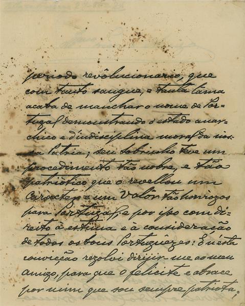 <span><p>Carta de Aur�lio Pinto Castello Branco, sem destinat�rio, Valle de Prazeres, 27 de Outubro de 1921, 4 p�ginas.</p></span>