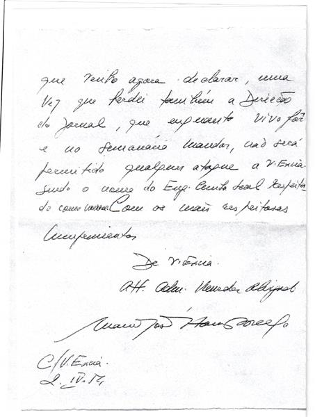 <span><p>Carta de Manuel Jos� Archer Homem de Mello para Francisco Cunha Leal, 2 de Abril de 1954, 3 p�ginas.</p></span>