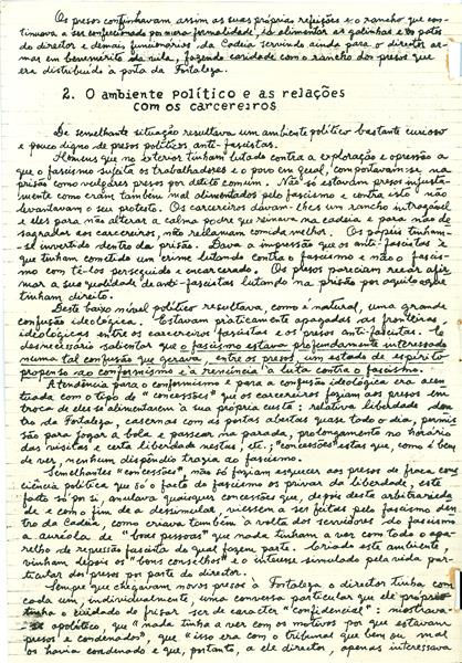 <span><p>“Quadro da situa��o que os nossos camaradas foram encontrar na fortaleza em meados de 1949”, Fevereiro de 1951.</p></span>