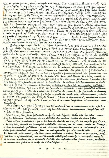 <span><p>“Quadro da situa��o que os nossos camaradas foram encontrar na fortaleza em meados de 1949”, Fevereiro de 1951.</p></span>
