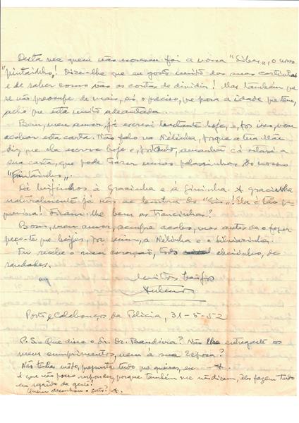 <span><p>Conjunto de cartas pessoais do pai para Paula dos Santos e para a irm� Manuela Isabel Queiroz Marques. Dos anos 50 at� 1958.</p></span>
