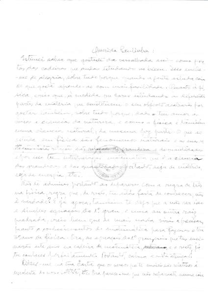 <span><p>Conjunto de cartas pessoais do pai para Paula dos Santos e para a irm� Manuela Isabel Queiroz Marques. Dos anos 50 at� 1958.</p></span>