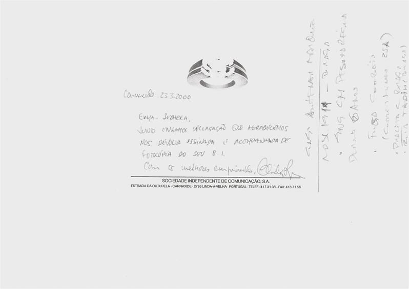 <span><p>Conjunto de cartas pessoais do pai para Paula dos Santos e para a irm� Manuela Isabel Queiroz Marques. Dos anos 50 at� 1958.</p></span>