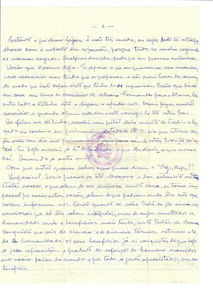 <span><p>Conjunto de cartas pessoais do pai para Paula dos Santos e para a irm� Manuela Isabel Queiroz Marques. Dos anos 50 at� 1958.</p></span>