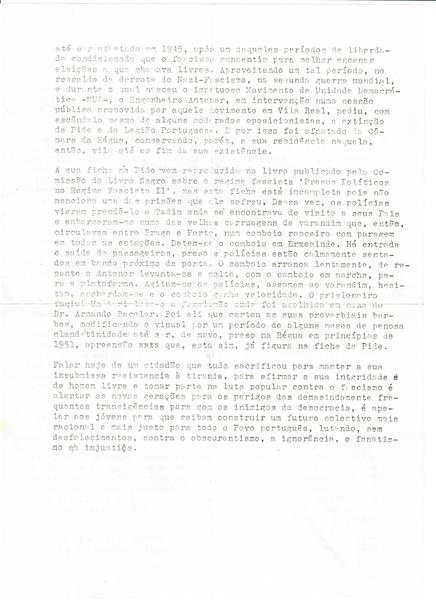 <span><p>Conjunto de cartas pessoais do pai para Paula dos Santos e para a irm� Manuela Isabel Queiroz Marques. Dos anos 50 at� 1958.</p></span>