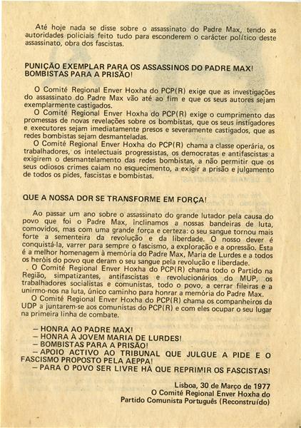 <span><p>Folhetos, panfletos e cartazes doados ao Museu do Aljube.</p></span>