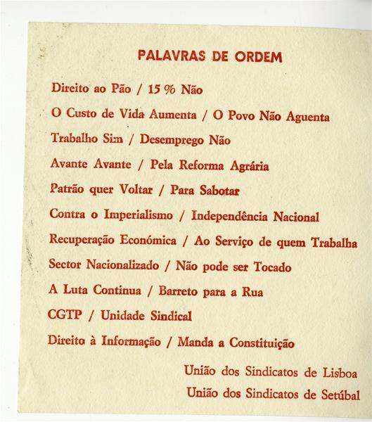 <span><p>Folhetos, panfletos e cartazes doados ao Museu do Aljube.</p></span>