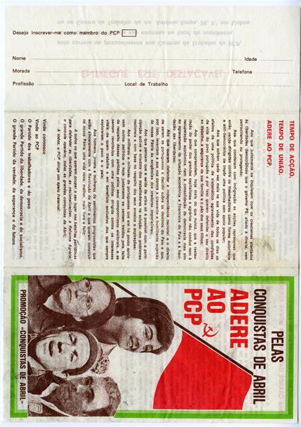 <span><p>Folhetos, panfletos e cartazes doados ao Museu do Aljube.</p></span>