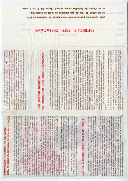 <span><p>Folhetos, panfletos e cartazes doados ao Museu do Aljube.</p></span>