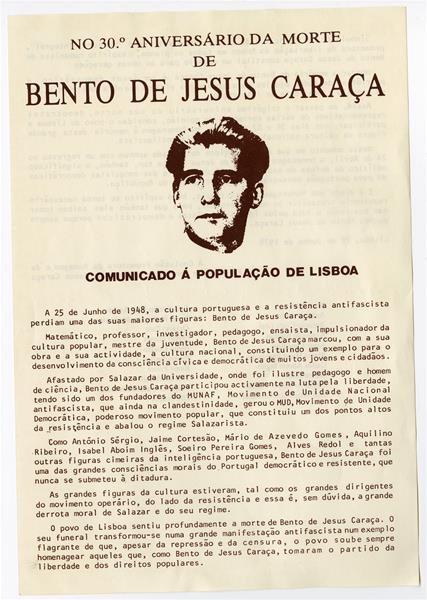 <span><p>Folhetos, panfletos e cartazes doados ao Museu do Aljube.</p></span>