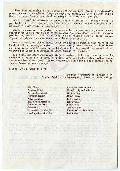 <span><p>Folhetos, panfletos e cartazes doados ao Museu do Aljube.</p></span>