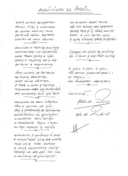 <span><p>Jornal "A Alvorada" - Testemunho pessoal sobre o 25 de Abril de 1974.</p></span>