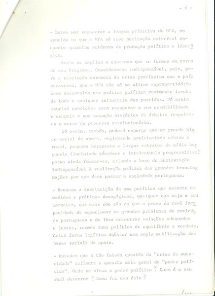 <span><p>Documento dos nove de 7 de Agosto de 1975. Documentos originais. Este documentos tem um despacho assinado por Vargas Cardoso, Secret�rio do Conselho da Revolu��o.</p></span>