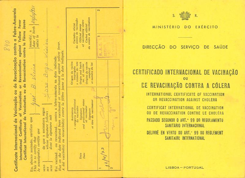 <span><p>Boletins de vacinas.</p></span>