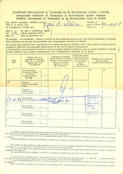 <span><p>Boletins de vacinas.</p></span>