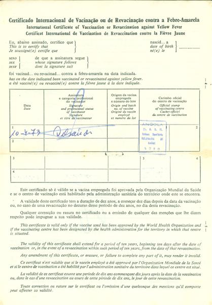 <span><p>Boletins de vacinas.</p></span>