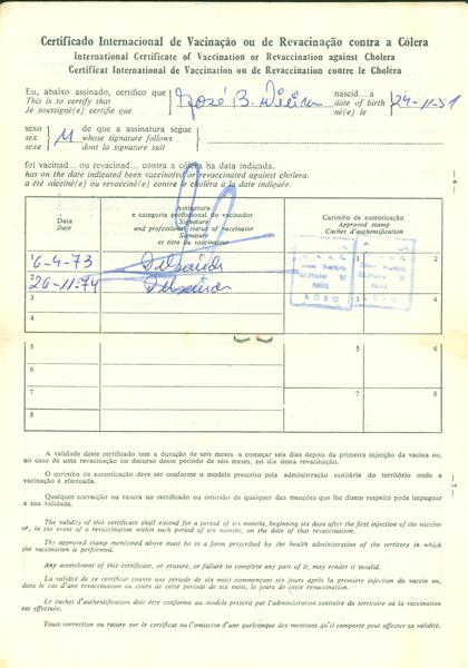 <span><p>Boletins de vacinas.</p></span>