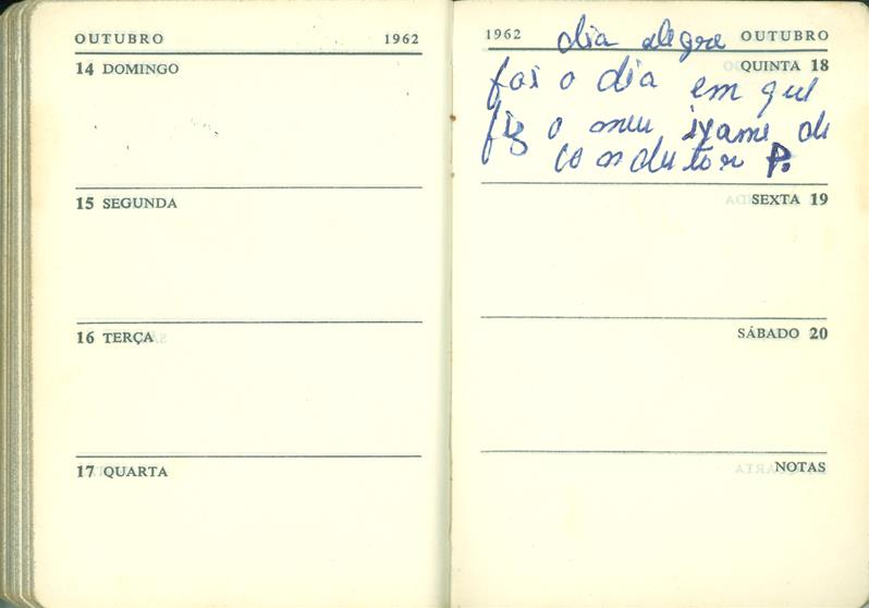 <span><p>Caderno di�rio que o marido da D. Mariana mantinha durante a sua estada na Guerra 1961-62.</p></span>