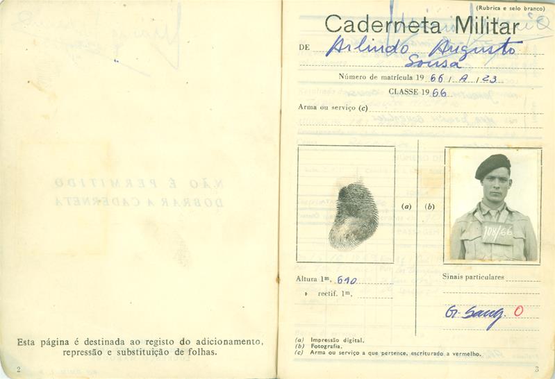 <span><p>Caderneta e bilhete de identidade.</p></span>