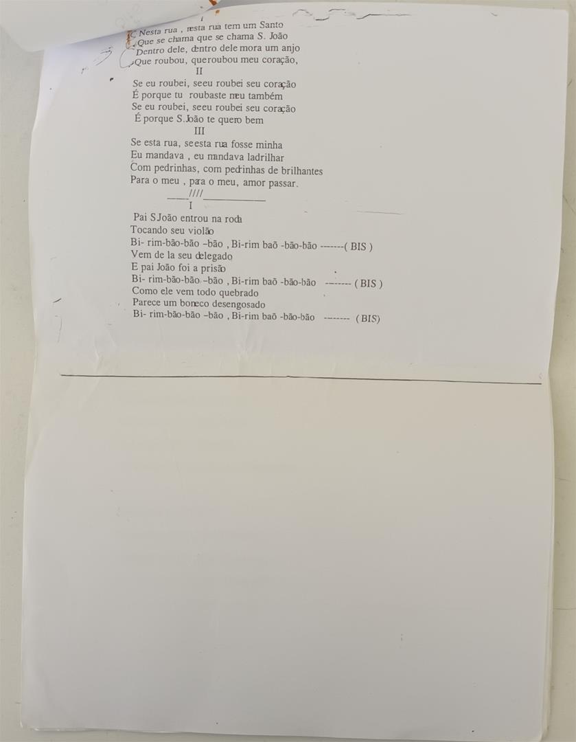 <span><p>Conjunto de letras de can��es t�picas da Marcha de S�o Jo�o.</p></span>